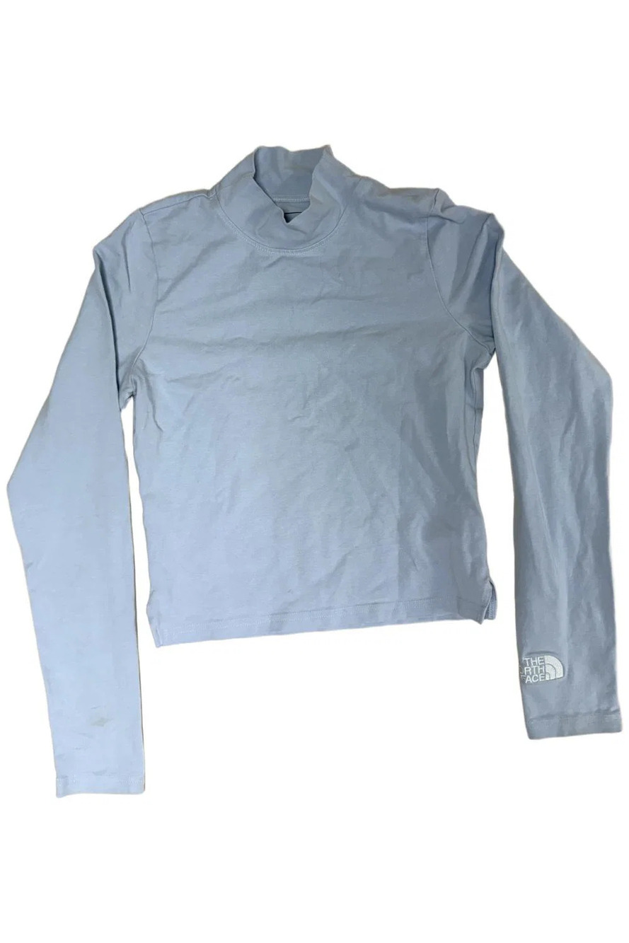 The North Face Women’s Long Slv Evolution Mock Neck Dusty Periwinkle - Regular